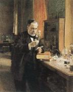 Albert Edelfelt, louis pasteur in his laboratory